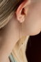 Heliophilia Silver Pendientes de Plata de Ley 925 con Circón y Baño de Oro